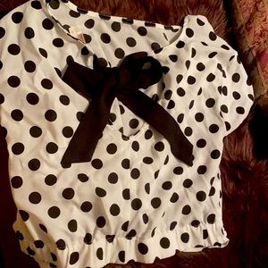 Polka dot blouses Size med.